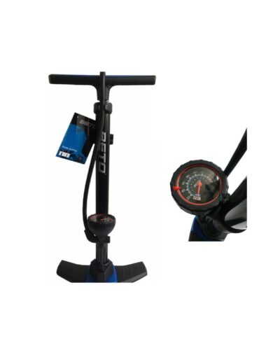 Inflador De Pie Bomba Bicicleta Beto Con Indicador 160psi