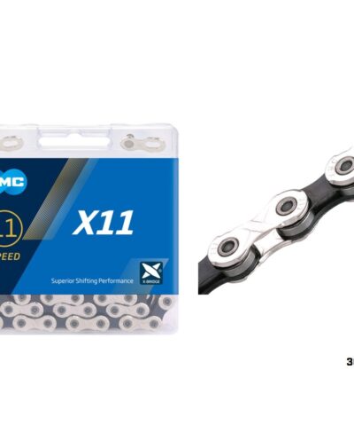 Cadenilla - KMC 11V X11 CADENA 11V 1/2 x11/128 X11 CROMADO-NEGRO KMC